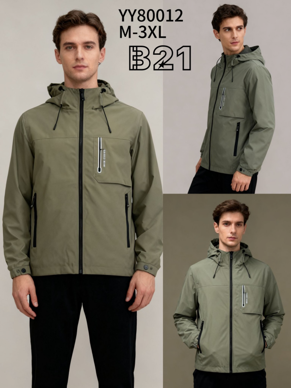 Kurtka męska cienka Roz M-3XL, 1 Kolor Paczka 5 szt 1